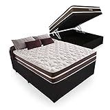 Cama Box Com Baú Casal Colchão De Molas Anjos Classic Superlastic 138cm