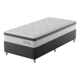 Cama Box Com Colchão Solteirão Sigma Molas Ensacadas 22x