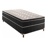 Cama Box Conjugado Solteiro Colchão Ortopédico Extrapedic S