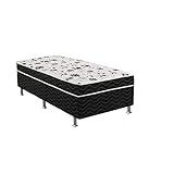 Cama Box Conjugado Solteiro Espuma D28 Union Ortopedico Preto Solteiro