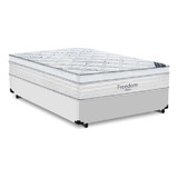 Cama Box E Colchão Freedom Casal 138x188 Ortobom