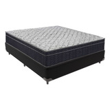 Cama Box Preto Casal Conjunto Extra