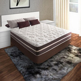 Cama Box Viúva Colchão Molas Anjos Classic Superlastic 128 Cor Marrom