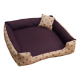 Cama Cachorro 70x70 Cama Pra Cachorro Grande Com Ziper Cor Marrom Coroa