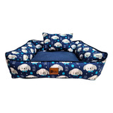 Cama Cachorro Cão Gato Lavável Luxo Quadrada Tamanho G