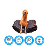 Cama Caminha Colchão Almofada Para Cachorro Do Tamanho G Cor Cinza
