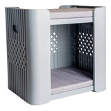 Cama Caminha Duplex P Gatos Cães Casinha Premium Pet Stand Na Cor Cinza