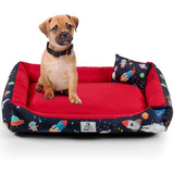Cama Caminha Pet Dog Cachorro Gato Tamanh M 2 Pçs Lavável