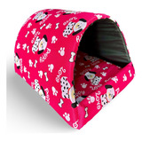 Cama Caminha Pet Pra Cachorro Gato Iglu Tamanho Grande Luxo Cor Pink Love Desenho Iglu G