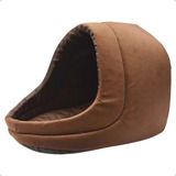 Cama Caminha Toca Iglu Médio Casinha Petliz P Cachorro E Gato Pet Cor Marrom