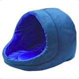 Cama Caminha Toca Toquinha Iglu Médio Casinha Petliz P Cachorro E Gato Pet Cor Azul