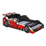 Cama Carro Infantil Formula 1 Vermelho 100 Mdf J a Móveis