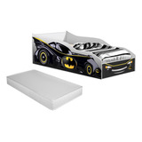 Cama Carro Infantil Menino Batman Com