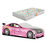 Cama Carro Infantil Solteiro Barbie Para