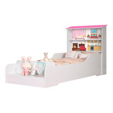 Cama Casa Infantil Princesa Com Prateleiras