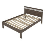 Cama Casal 1 95x1 48m Tecno Mobili Estrado Madeira Cm8009