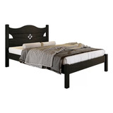 Cama Casal 100 Mdf Estrado 100 Madeira Pisom Moveis Julia