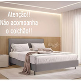 Cama Casal Box C Cabeceira Cinza Nova Retirar Na Zona Leste