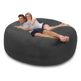 Cama Casal Puff Redondo Gigante Tecido 1 60x50 Black Friday