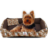 Cama Casinha Cachorro Gato Pet 2 Pçs Médio Com Zíper