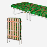 Cama Colchão Dobrável Solteiro Pescaria Acampar Resistente