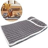 Cama Colchão Ortopédica Para Pet Cães Confortável Confort Antiderrapante 75x45cm Duke Dixie Cinza 