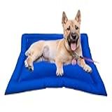 Cama Colchonete M 84x60cm Pet Cachorro Gato Confortável Cães De Médio E Grande Porte Caminha Azul 