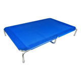 Cama De Cachorros Grande Tamanho Gg Excluiva Suspensa Resistente Pratica Higiênica Mec Dreams Cor Azul Mec G