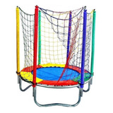 Cama De Salto Infantil 1 40m Cor Da Lona De Salto Azul Cor Da Proteção De Molas Colorido