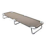Cama Dobrável Para Camping Solteiro Kayman Cor Bege Nautika