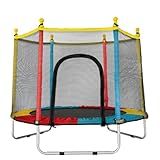Cama Elástica Infantil Com Rede De Proteção- Diâmetro 140cm X Altura 120cm- Colorida- Pula Pula Para Interior E Exterior ELORIA