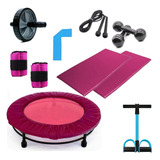 Cama Elástica Mini Jump Profissional 150kg C Aro De Reforço