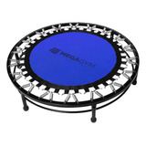 Cama Elástica Mini Jump Profissional Megagym Equipamentos Fitness 190kg 32 Molas Academia Cor Azul