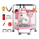 Cama Elastica Pula Pula Infantil Trampolim Ajustável 5 Em 1
