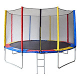 Cama Elástica Trampolim Com Escada 2 44 M Pula Pula