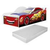 Cama Infantil Carro Mcqueen Vermelho Meninos