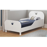 Cama Infantil Para Colchão 70 X 150 Cm 100 Mdf Rei rainha Multimóveis Branca