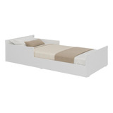 Cama Infantil Para Colchão 70x150cm Mp4111 Nina Multimóveis Cor Branco
