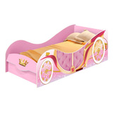 Cama Infantil Princesas Carruagem Rosa J