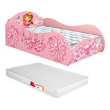 Cama Infantil Solteiro Princesa Casinha Menina Colchão Macio