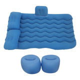 Cama Inflável Colchão Carro Veicular Viagem Azul Resistente