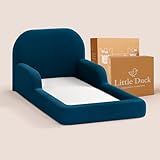 Cama Montessoriana Infantil Solteiro - Com Colchão - Little Duck -Azul-