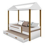 Cama Montessoriana Sara Solteiro cama Auxiliar lousa Mágica