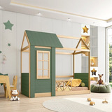 Cama Montessoriano Reversível Completa Casinha Garden