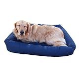 Cama Para Cachorro Grande 100x87 Cm IMPERMEÁVEL ACQUABLOCK Resistente Escolha A Cor Pet Querido Azul Marinho 