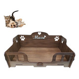 Cama Personalizada Caminha Sofá Para Pet Cão E Gato Em Mdf
