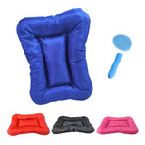 Cama Pet Luxo Grande Lavável Com Escova Removedora De Pelos