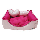 Cama Pink Colchão M Caminha Pet Gato Cachorro Personalizada