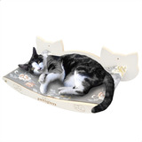 Cama Rede Suspensa De Parede Para Gatos Cama Suspensa Pet Cor Caminha Tecido Cinza