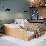 Cama Solteiro 3 Em 1 Bicama Vira Casal Cama Auxiliar E Cama Solteiro Resistente Robusta Confortavel Nature